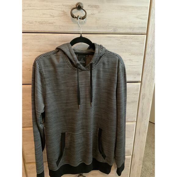 Prana Men's Striped Hoodie - Size Large, Gorpcore Style - Picture 1 of 3